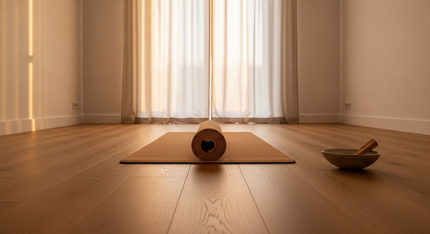Helles Yoga-Studio mit Holzboden — Atemraum Atelier in Göttingen-Weststadt